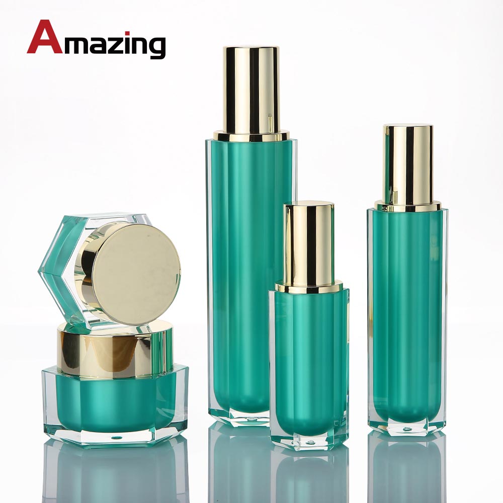 Hexagon Acrylic Cosmetic Containeracrylic cosmetic container
