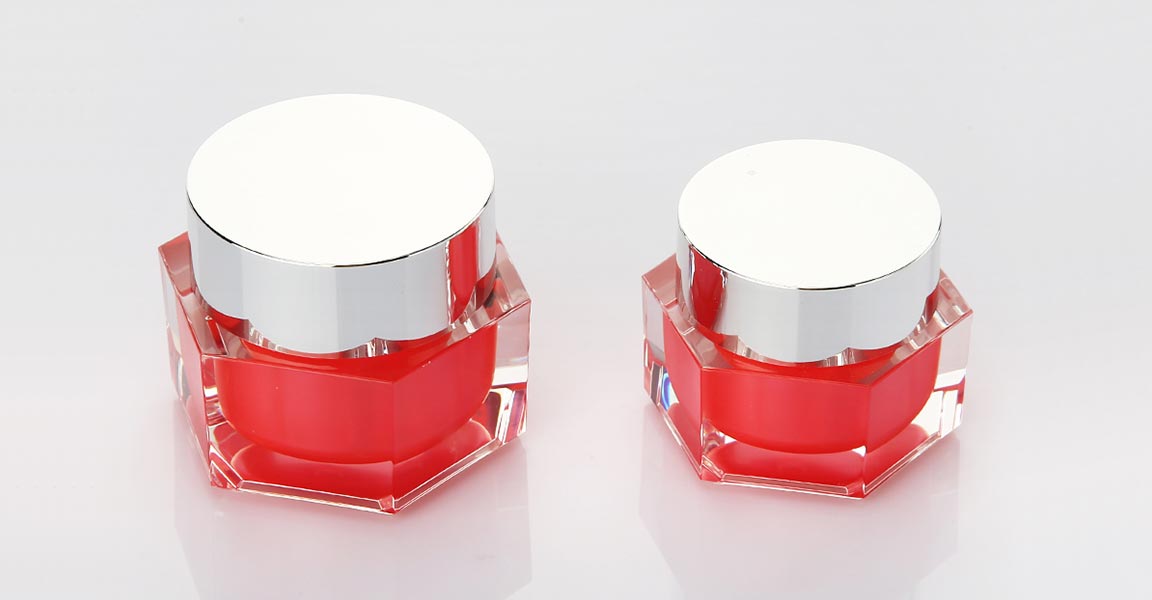 Hexagon Acrylic Cosmetic Containerhexagon acrylic jar Hexagon Acrylic Cosmetic Containerhexagon acrylic jar