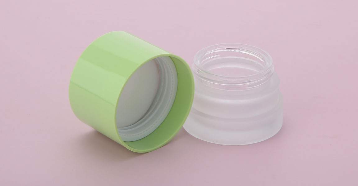 Glass Cream jarfrosted glass cream jar Glass Cream jarfrosted glass cream jar